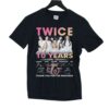 Twice 10 Years 2015-2025 Thank You For The Memories T-shirt