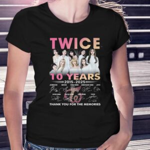 Twice 10 Years 2015-2025 Thank You For The Memories T-shirt