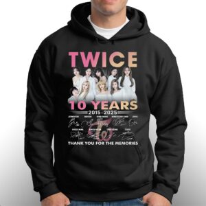 Twice 10 Years 2015-2025 Thank You For The Memories T-shirt 2 Twice 10 Years 2015 2025 Thank You For The Memories T shirt 3