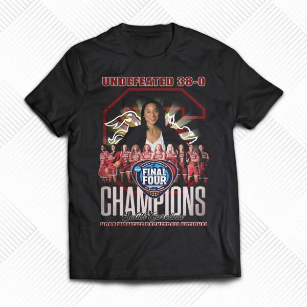 Undefeated 38-0 Champions South Carolina Ncaa Womens Basketball National T-shirt