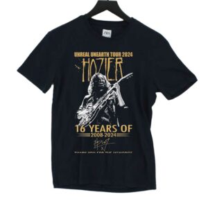 Unreal Unearth Tour 2024 Hozier 16 Years Of 2008-2024 Thank You For The Memories T-shirt Unreal Unearth Tour 2024 Hozier 16 Years Of 2008-2024 Thank You For The Memories T-shirt