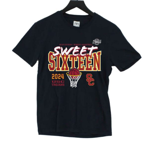 Usc Trojans 2024 Ncaa Tournament March Madness Sweet 16 Fast Break T-shirt