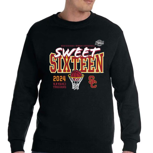 Usc Trojans 2024 Ncaa Tournament March Madness Sweet 16 Fast Break T-shirt