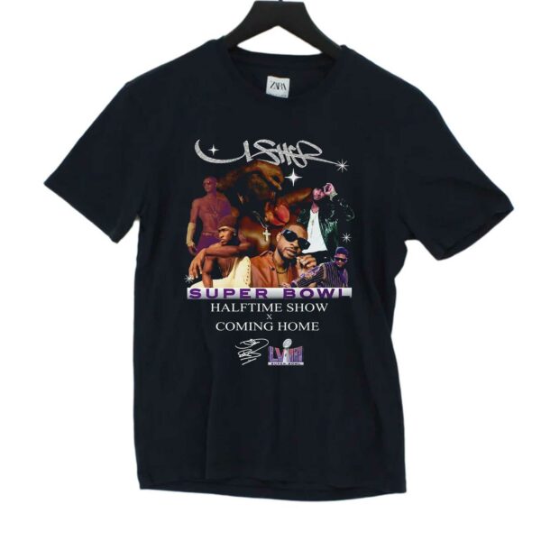 Usher Super Bowl Lviii Halftime Show X Coming Home T-shirt