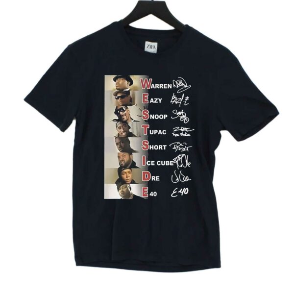 Warren Eazy Snoop Tupac Short Ice Cube Dre E40 Shirt