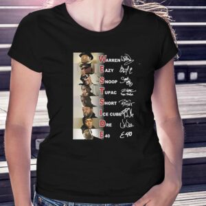 Warren Eazy Snoop Tupac Short Ice Cube Dre E40 Shirt