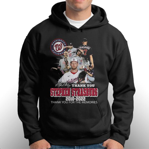 Washington Nationals Thank You Stephen Strasburg 2010-2022 Thank You For The Memories T-shirt