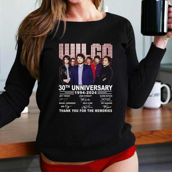Wilco 30th Anniversary 1994-2024 Thank You For The Memories T-shirt