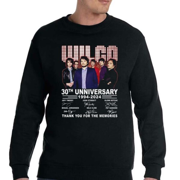 Wilco 30th Anniversary 1994-2024 Thank You For The Memories T-shirt
