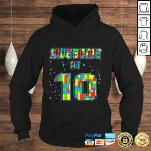 10 Years Old Birthday Gift Age 10 Build Blocks Bricks Theme Shirt 3 10 Years Old Birthday Gift Age 10 Build Blocks Bricks Theme Shirt 4