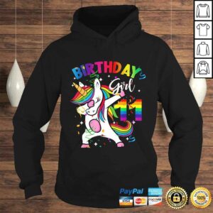 11 Year Old Kid 11th Birthday Gift Dabbing Unicorn T shirt 4