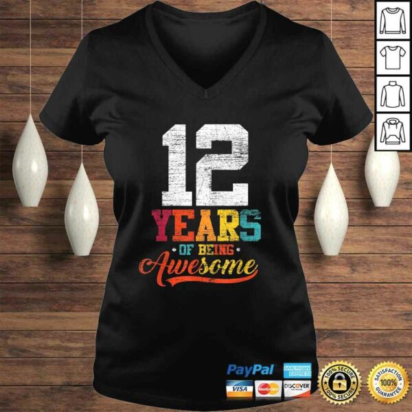 12 Years Of Being Awesome Gifts 12 Years Old 12th Birthday TShirt