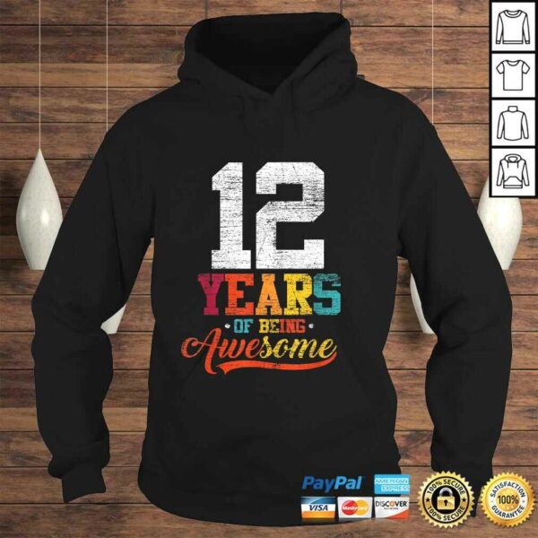 12 Years Of Being Awesome Gifts 12 Years Old 12th Birthday TShirt