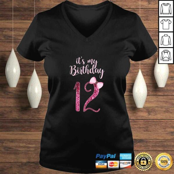 12th Birthday Girl Shirt  Cute 12 Years Old Bday Party Gift