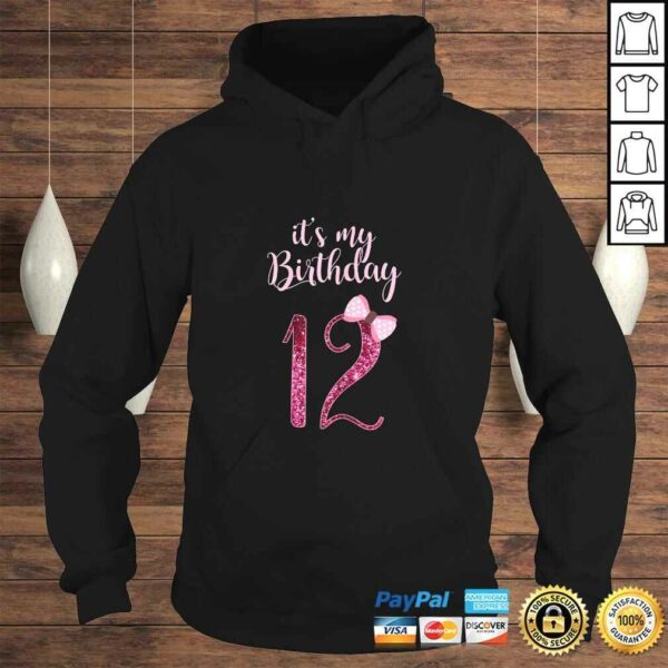 12th Birthday Girl Shirt  Cute 12 Years Old Bday Party Gift