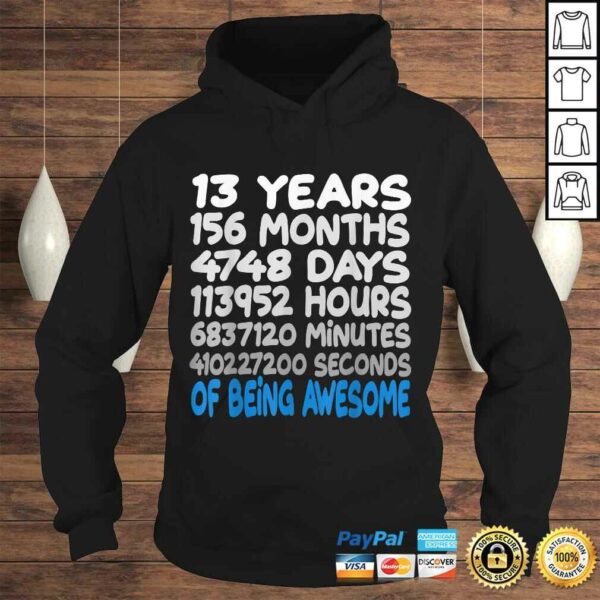 13th Bday Official Teenager Birthday Gift 13 Years Old TShirt