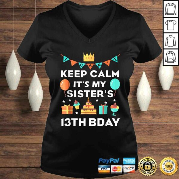 13th Birthday Shirt It’s My Sister’s 13th Birthday TShirt