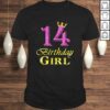 14 Birthday Girl Princess Shirt 14 Years Old 14th Birthday T-shirt