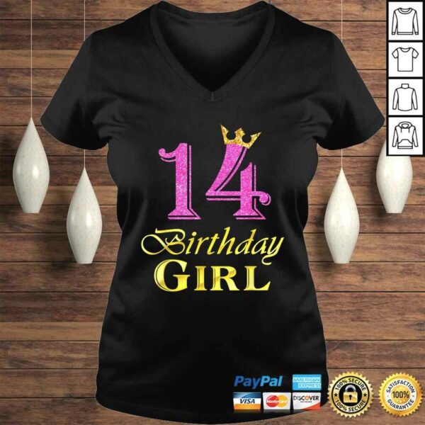 14 Birthday Girl Princess Shirt 14 Years Old 14th Birthday T-shirt