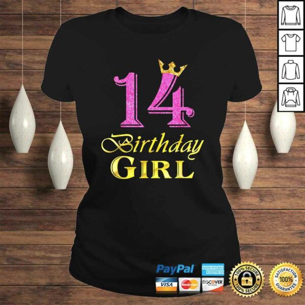 14 Birthday Girl Princess Shirt 14 Years Old 14th Birthday T-shirt