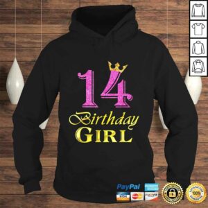 14 Birthday Girl Princess Shirt 14 Years Old 14th Birthday T shirt 4