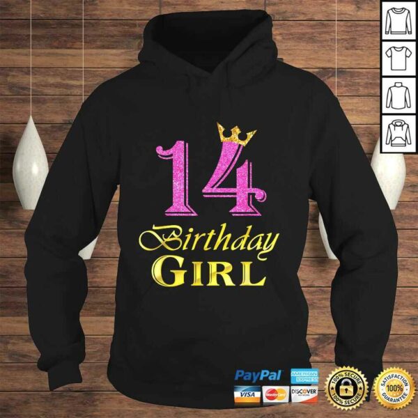 14 Birthday Girl Princess Shirt 14 Years Old 14th Birthday T-shirt