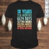 18 Years Of Being Awesome 18 Yr Old 18th Birthday Countdown V-Neck T-Shirt