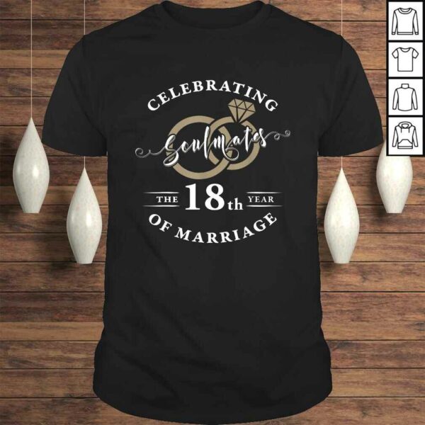 18th Wedding Anniversary Shirt 18 years of Marriage T-shirt