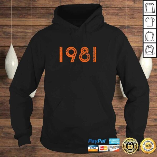 1981 Shirt Retro Birthday 80’s Gift