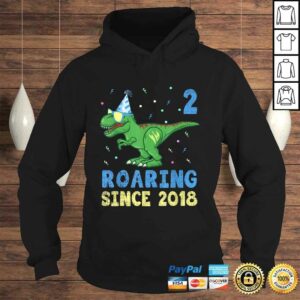2 Year Old Shirt 2nd Birthday Boy Toddler Dinosaur Kids TShirt 4