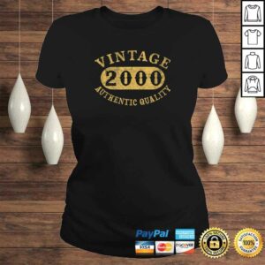 20 years old 20th Birthday Anniversary Gift Vintage 2000 TShirt 2 20 years old 20th Birthday Anniversary Gift Vintage 2000 TShirt 3