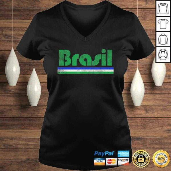 2020 Brasil Brazil Fan Retro Vintage Flag TShirt