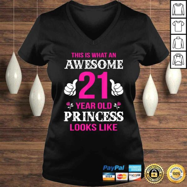 21st Birthday Shirt 21 Years Old Birthday Gift Girls Shirt