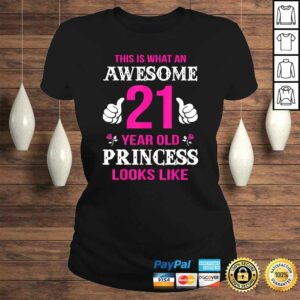 21st Birthday Shirt 21 Years Old Birthday Gift Girls Shirt 3