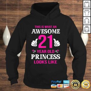 21st Birthday Shirt 21 Years Old Birthday Gift Girls Shirt 4
