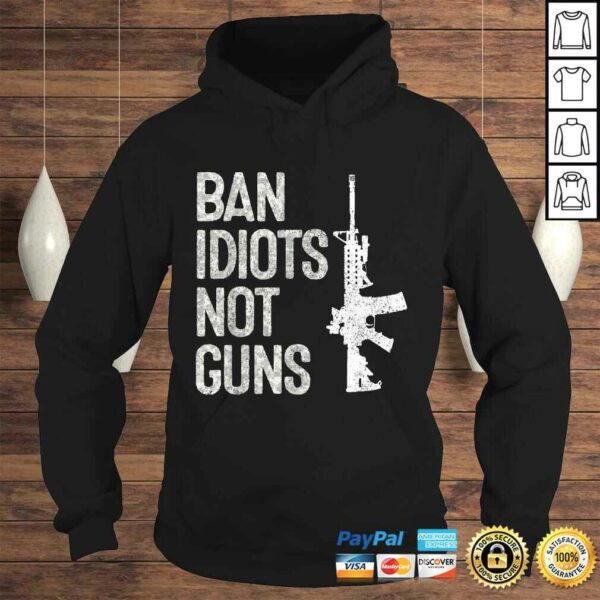 2A 2nd Amendment 2A Pro-Gun AR15 Ban Idiots Not Guns V-Neck T-Shirt