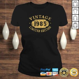 35 years old 35th Birthday Anniversary Gift Limited 1985 Shirt 3