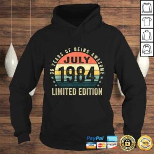 36 Years Old Gifts July 1984 Limited Edition 36th Birthday TShirt 3 36 Years Old Gifts July 1984 Limited Edition 36th Birthday TShirt 4