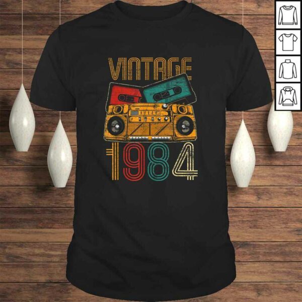 36th Birthday Gifts – Years Old Vintage 1984 V-Neck T-Shirt