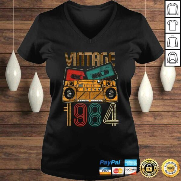 36th Birthday Gifts – Years Old Vintage 1984 V-Neck T-Shirt