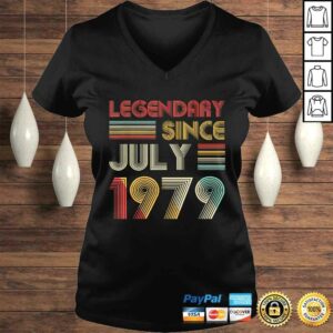 40th Birthday Gift Legendary Since July 1979 Shirt
