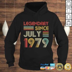 40th Birthday Gift Legendary Since July 1979 Shirt 4