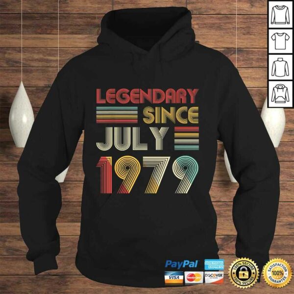 40th Birthday Gift Legendary Since July 1979 Shirt