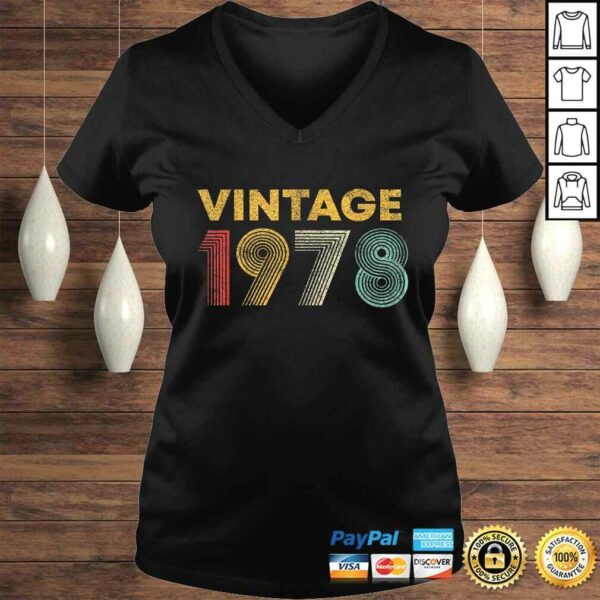 42nd Birthday Gift Idea Vintage 1978 Men Women Shirt