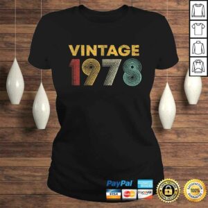 42nd Birthday Gift Idea Vintage 1978 Men Women Shirt 2 42nd Birthday Gift Idea Vintage 1978 Men Women Shirt 3