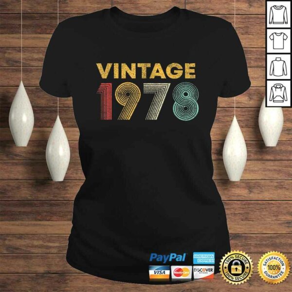 42nd Birthday Gift Idea Vintage 1978 Men Women Shirt