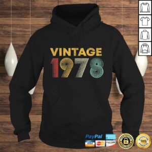 42nd Birthday Gift Idea Vintage 1978 Men Women Shirt 3 42nd Birthday Gift Idea Vintage 1978 Men Women Shirt 4