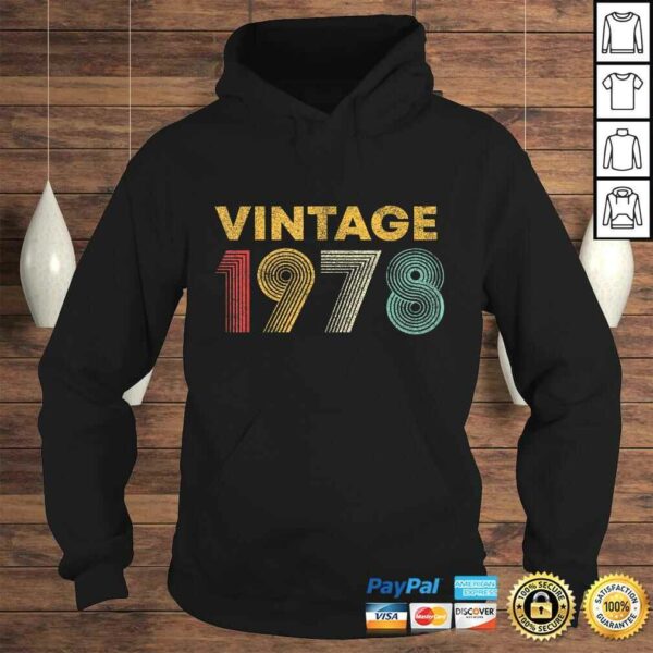 42nd Birthday Gift Idea Vintage 1978 Men Women Shirt