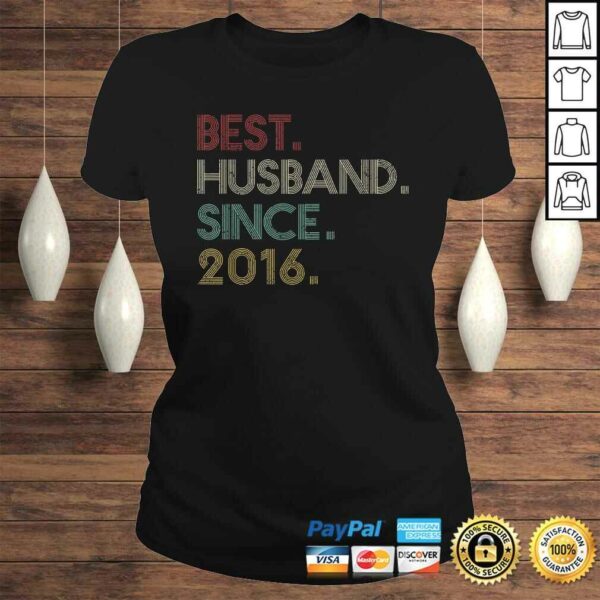 4th Wedding Anniversary Gift for Him Best Husband Since 2016 Gift TShirt