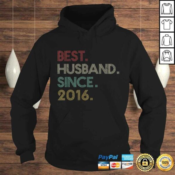 4th Wedding Anniversary Gift for Him Best Husband Since 2016 Gift TShirt